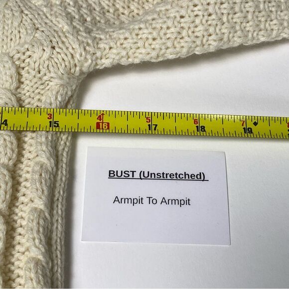 NWT Wet Seal Chunky Knit Button Front Cream Cardigan Sweater Women's Size XS - Picture 15 of 15